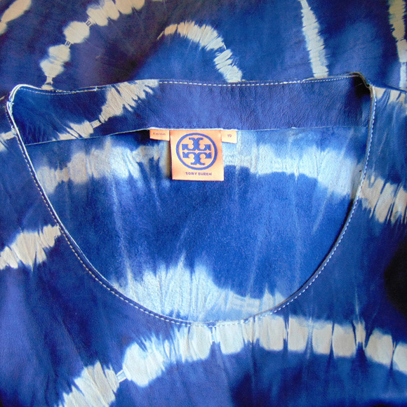 Tory Burch Justine Tie Dye Leather Dress 10 - Picture 5 of 5